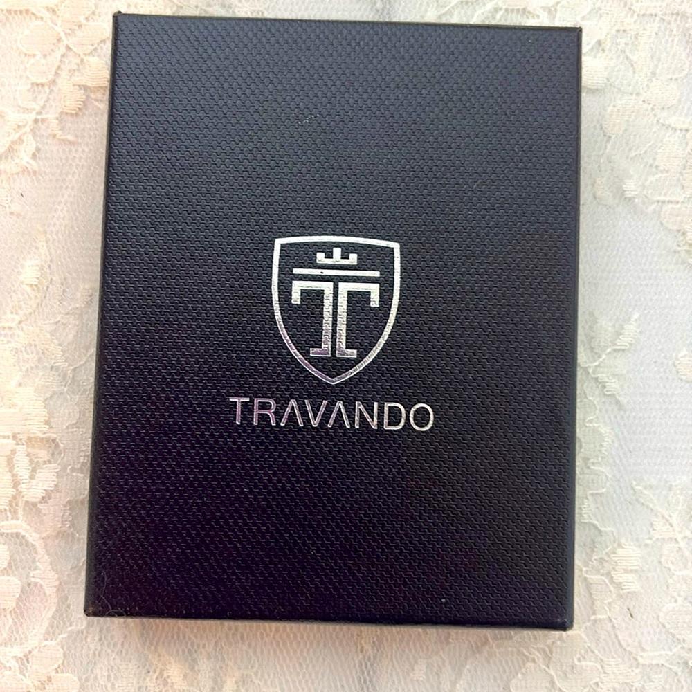 Travando Men’s Black Leather Wallet